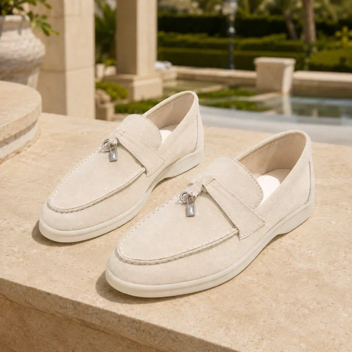 Kobiece Teksturowane Loafersy na Platformie Slip On