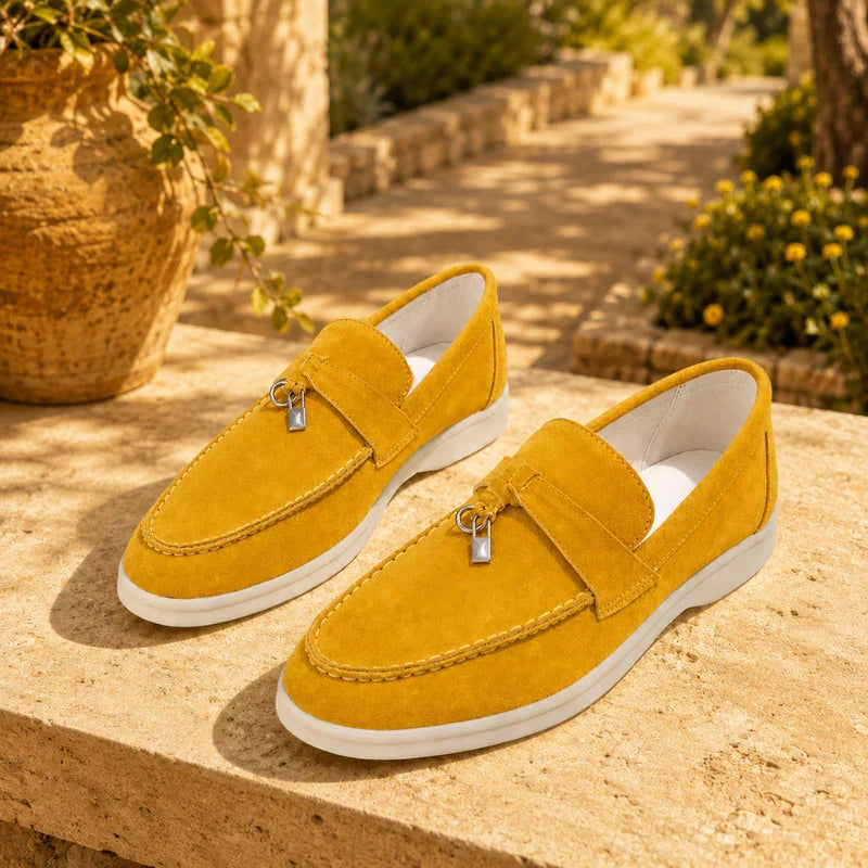 Kobiece Teksturowane Loafersy na Platformie Slip On