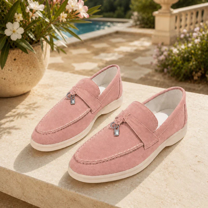 Kobiece Teksturowane Loafersy na Platformie Slip On