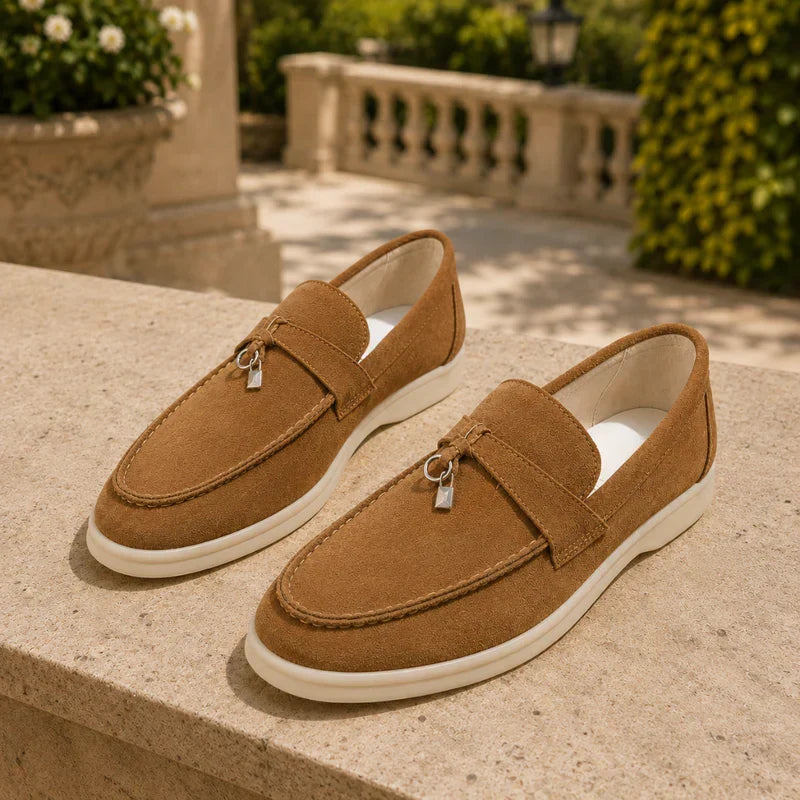 Kobiece Teksturowane Loafersy na Platformie Slip On