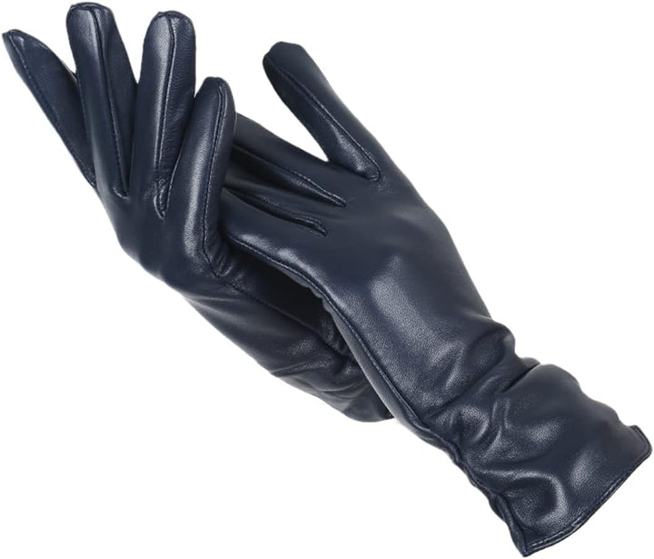 Damskie Skórzane Rękawiczki – Miękki Podszewkowy Akcesorium Zimowe dla Eleganckiego Stylu w Chłodne Dni