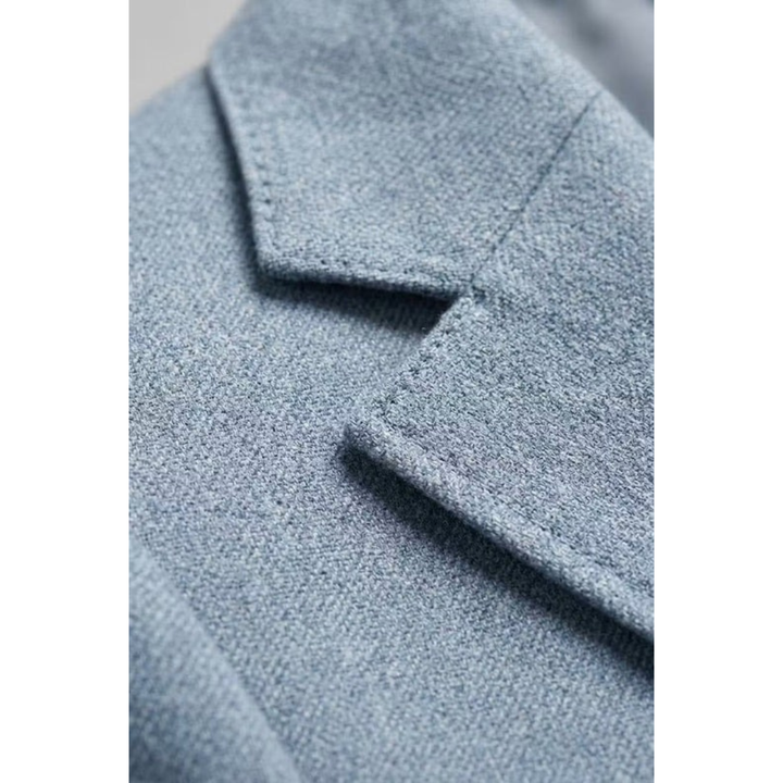 Męski Dopasowany Garnitur Dwuczęściowy – Nowoczesny Styl Biznesowy na Wydarzenia i Smart Casual