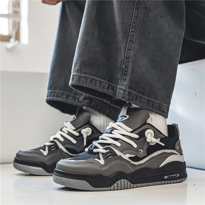 Męskie Chunky Lifestyle Trampki – Amortyzowane Sneakersy Streetwear na Codzienne Użycie