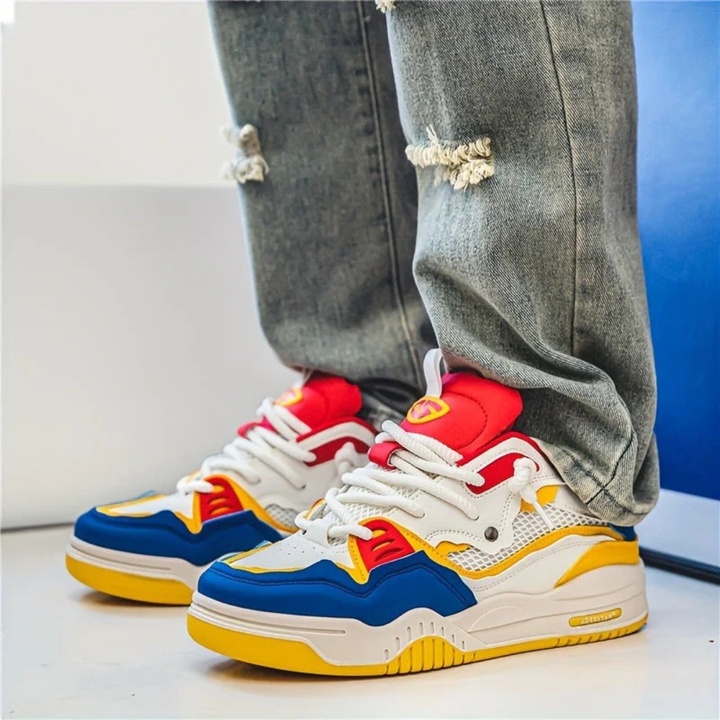 Męskie Chunky Lifestyle Trampki – Amortyzowane Sneakersy Streetwear na Codzienne Użycie