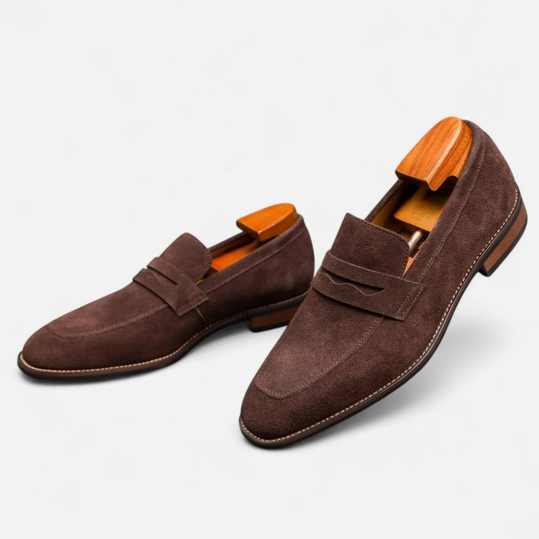 Męskie Zamszowe Mokasyny Classic Smart Slip-On