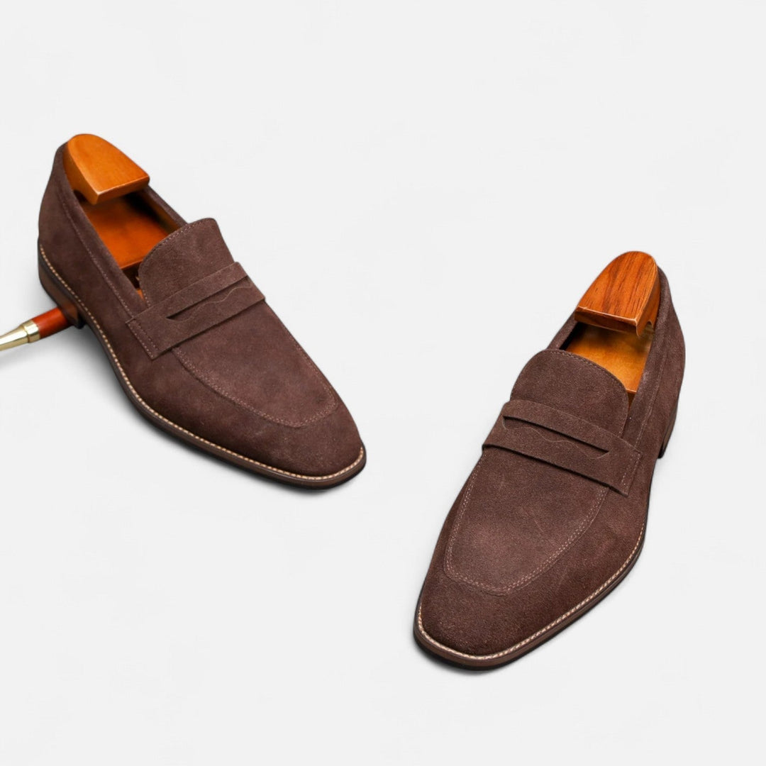 Męskie Zamszowe Mokasyny Classic Smart Slip-On