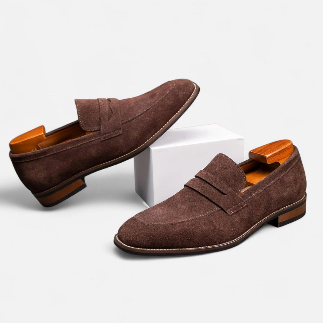 Męskie Zamszowe Mokasyny Classic Smart Slip-On