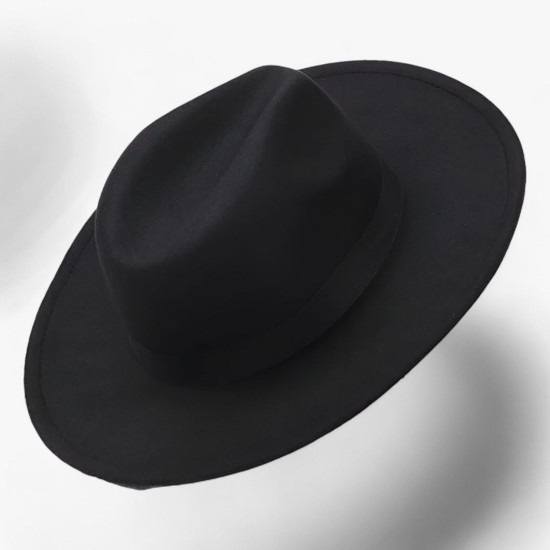 Damski kapelusz fedora z wełnianego filcu – Wodoodporny styl vintage na jesień i zimę