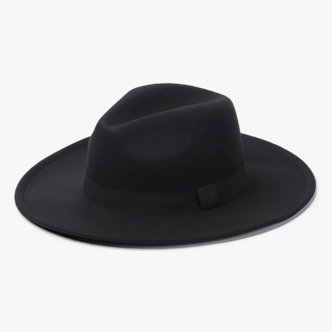 Damski kapelusz fedora z wełnianego filcu – Wodoodporny styl vintage na jesień i zimę