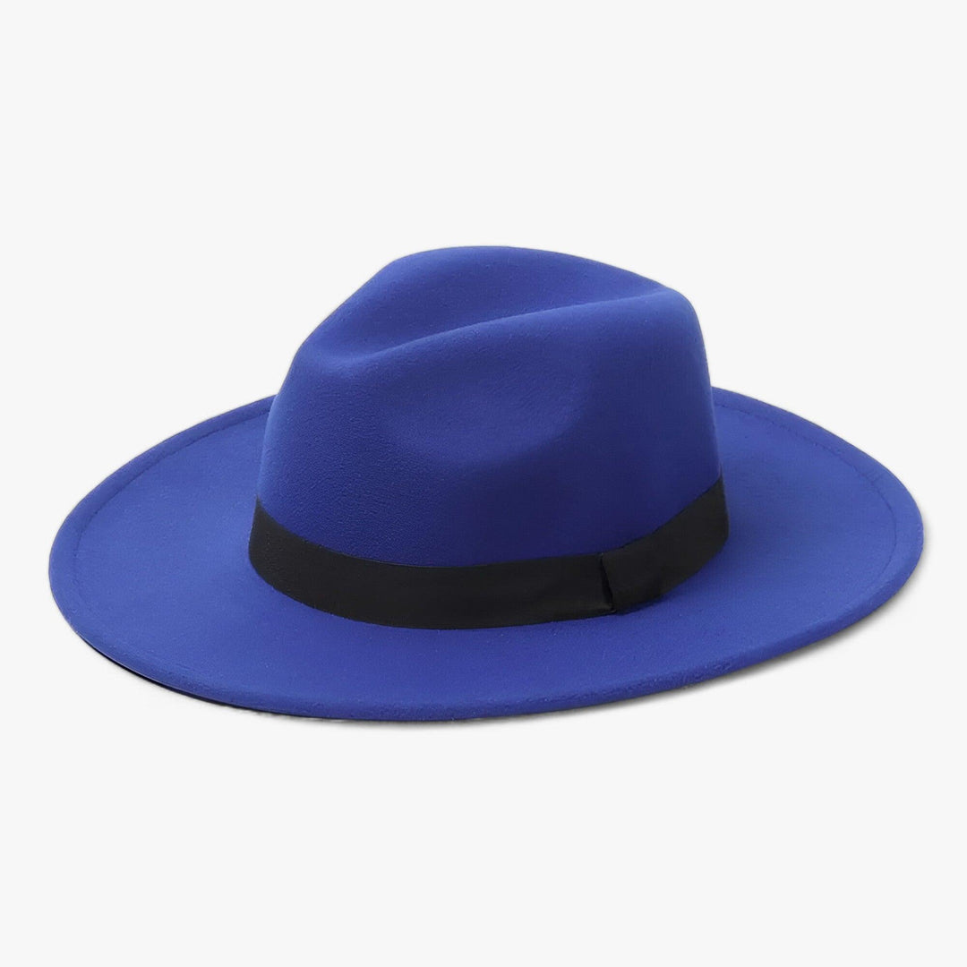 Damski kapelusz fedora z wełnianego filcu – Wodoodporny styl vintage na jesień i zimę