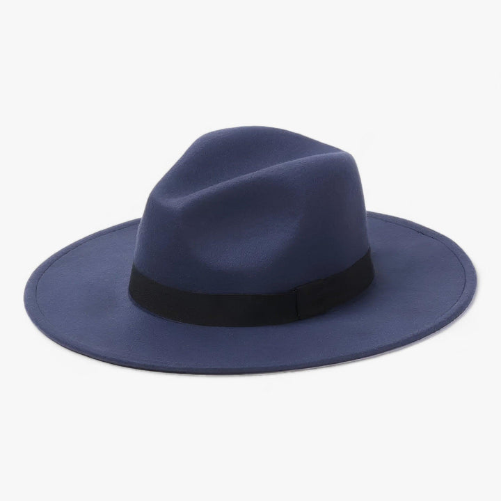 Damski kapelusz fedora z wełnianego filcu – Wodoodporny styl vintage na jesień i zimę