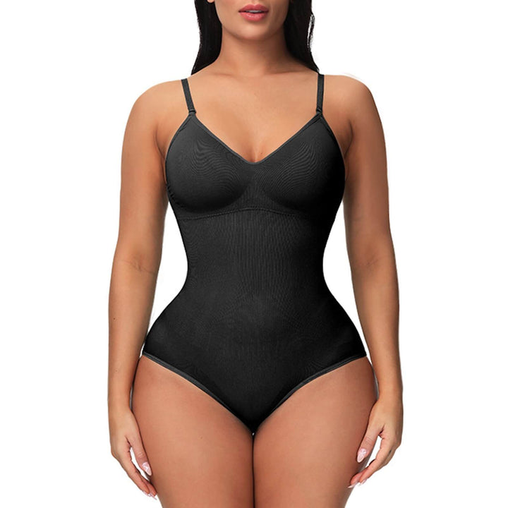 Damski bezszwowy body modelujące z regulowanymi ramiączkami