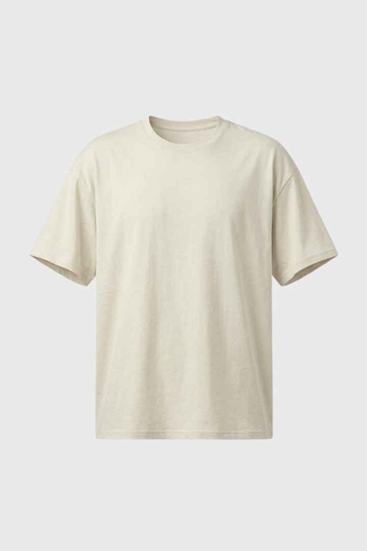 Męska codzienna koszulka T-shirt z miękkim okrągłym dekoltem
